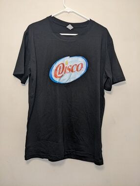 Disco Crisco Logo Black Graphic Cotton Tee - Unbranded
